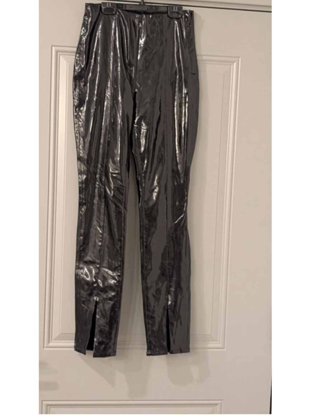 Women's BLANKNYC Black Patent Faux Leather Skinny Pants Size 27